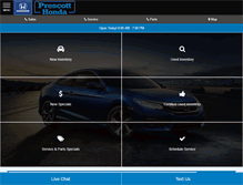 Tablet Screenshot of prescotthonda.com